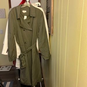 LOFT Olive lightweight Trenchcoat new with tags